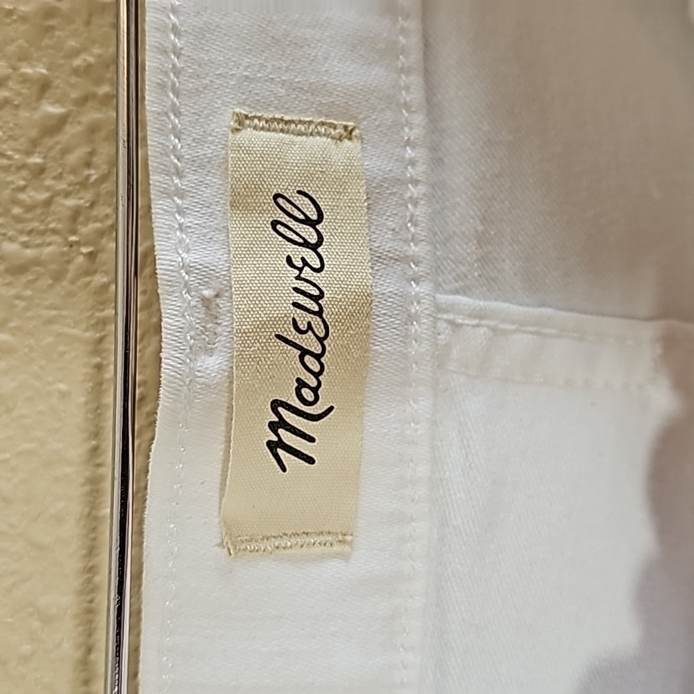 Madewell 10' High Rise White Skinny Jeans - Picture 5 of 9